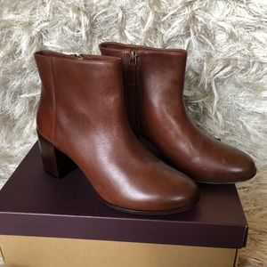 Brown leather booties - Johnston & Murphy